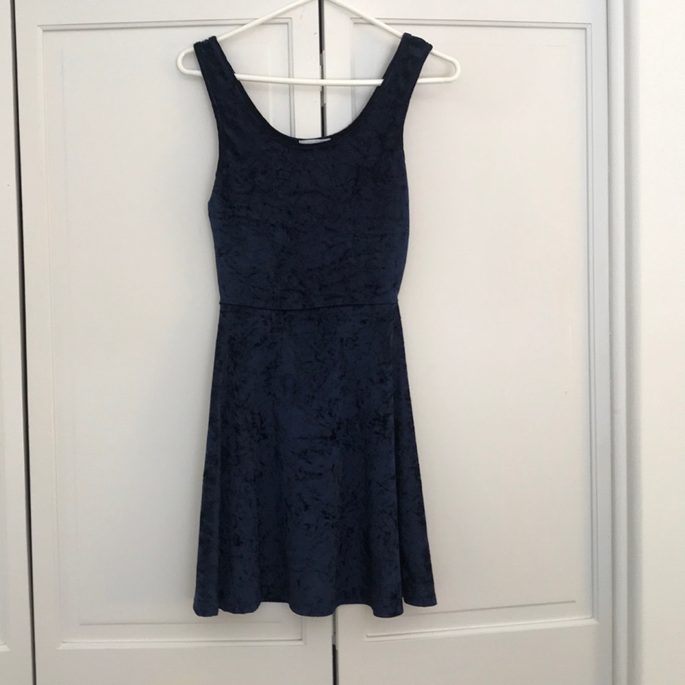 Velvet navy dress from Nordstrom